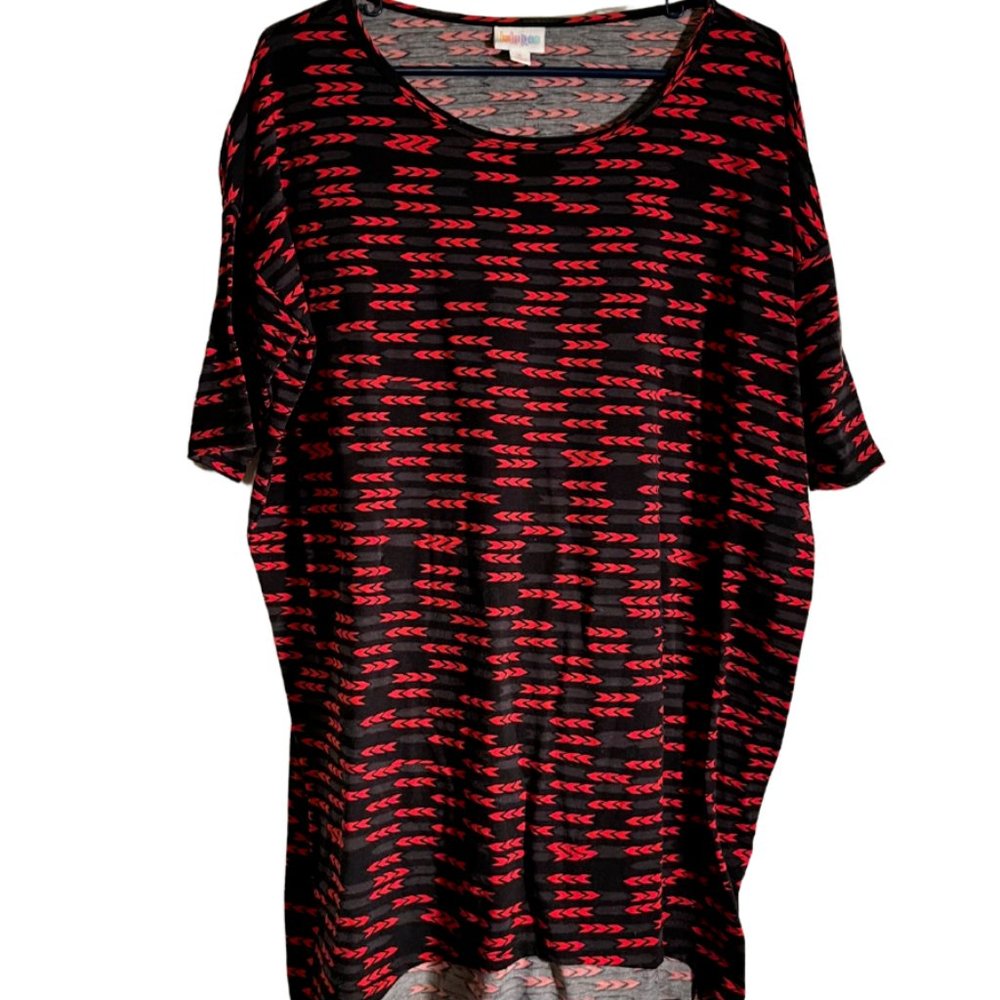 LuLaRoe Multicolor Short Sleeve Top Women’s Small Cotton Blend